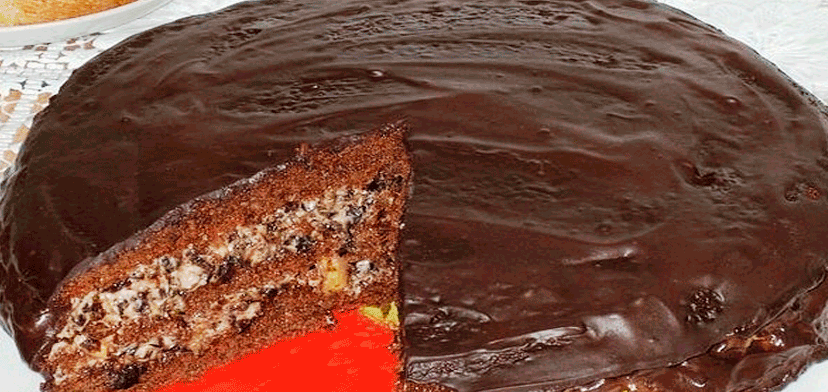 Торт «Чернослив в шоколаде»