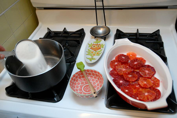 Апельсины в карамели