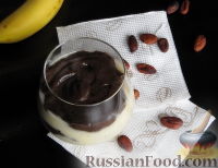 Пудинг с бананом и какао
