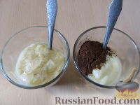 Пудинг с бананом и какао