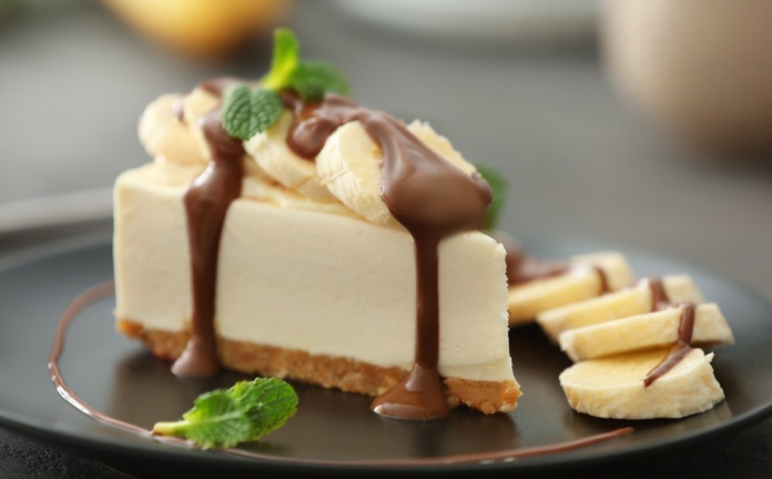 Банановый чизкейк без выпечки и без хлопот