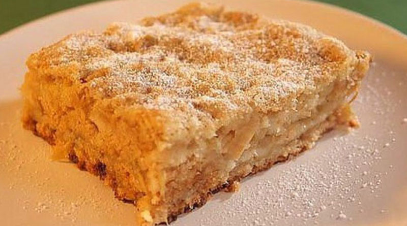 Самый вкусный и быстрый яблочный пирог без замеса теста