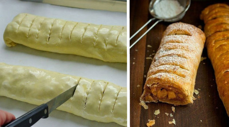 Пожалуй это самый вкусный и самый простой в приготовлении яблочный штрудель.