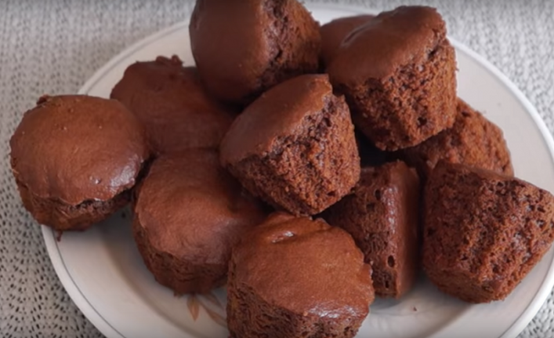 Шоколадные кексы на скорую руку