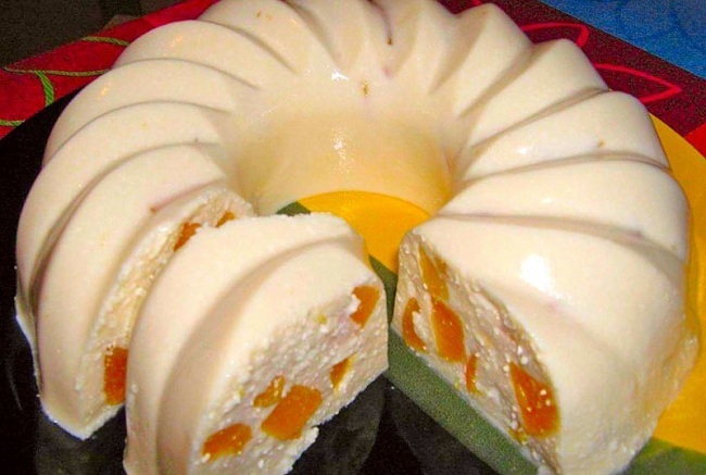 Бланманже, или Творожное желе с фруктами. Сказочный молочный десерт без выпечки!