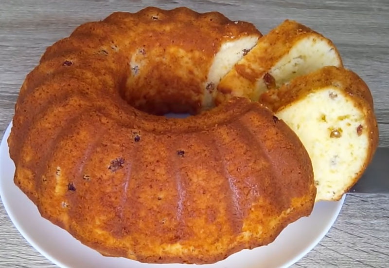 Очень вкусный кекс на сгущенке