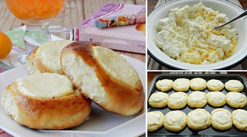 Домашние ватрушки с творогом: Очень пышные и вкусные
