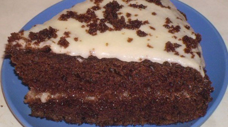Вкусный шоколадный торт на кефире